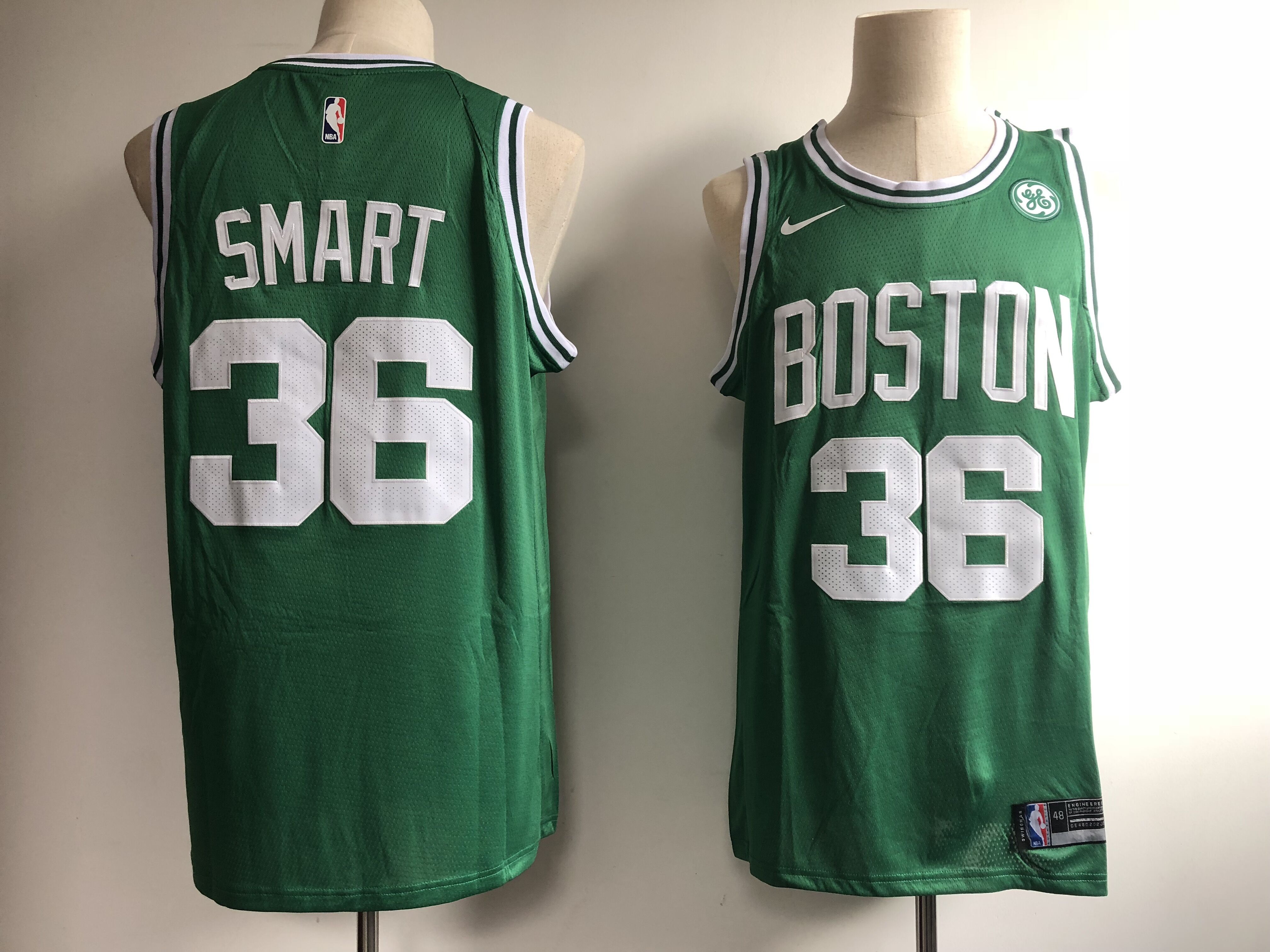 Men Boston Celtics #36 Smart Green Game Nike NBA Jerseys